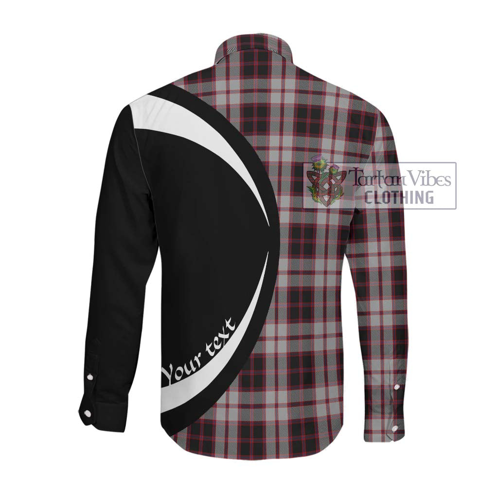 MacPherson (McPherson) Tartan Long Sleeve Button Up with Family Crest Circle Style Men's Shirt - Tartan Vibes Clothing