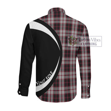 MacPherson (McPherson) Tartan Long Sleeve Button Up with Family Crest Circle Style