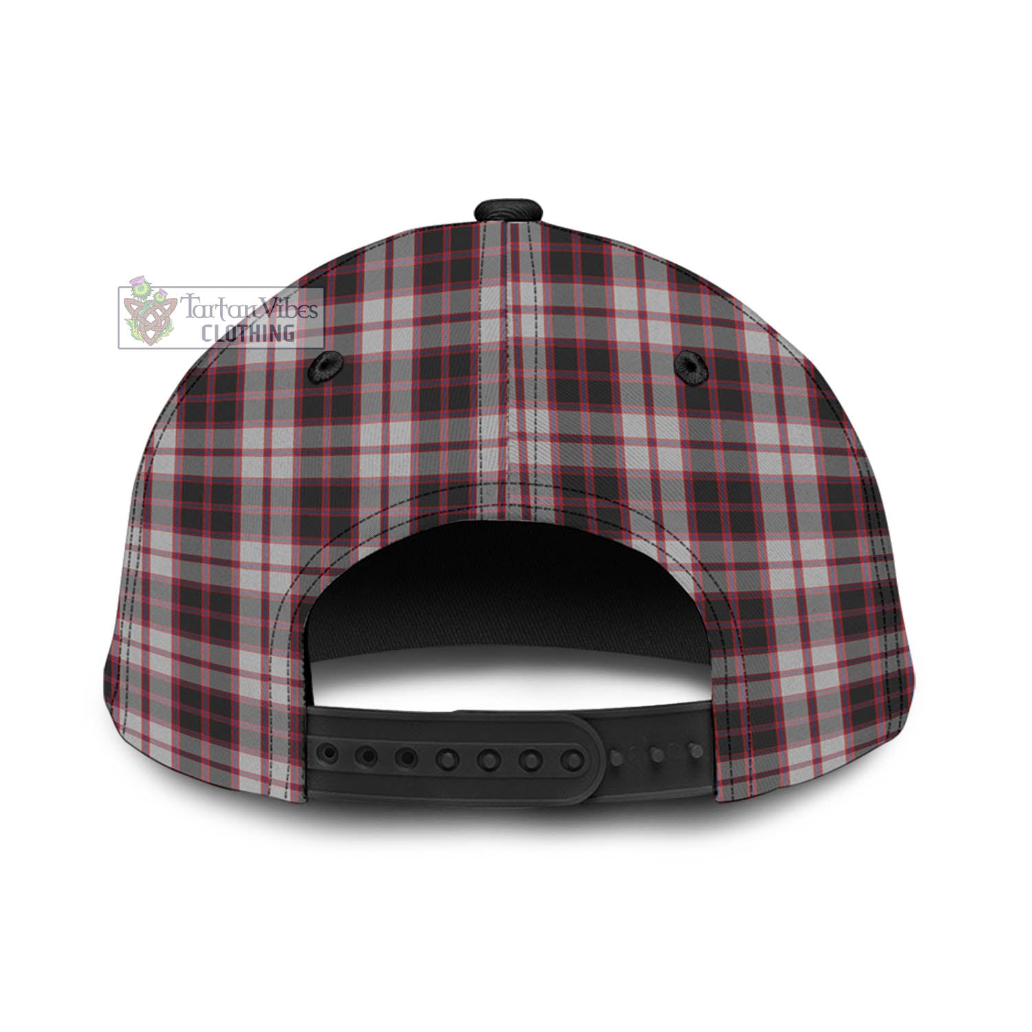 Tartan Vibes Clothing MacPherson Tartan Classic Cap with Family Crest In Me Style