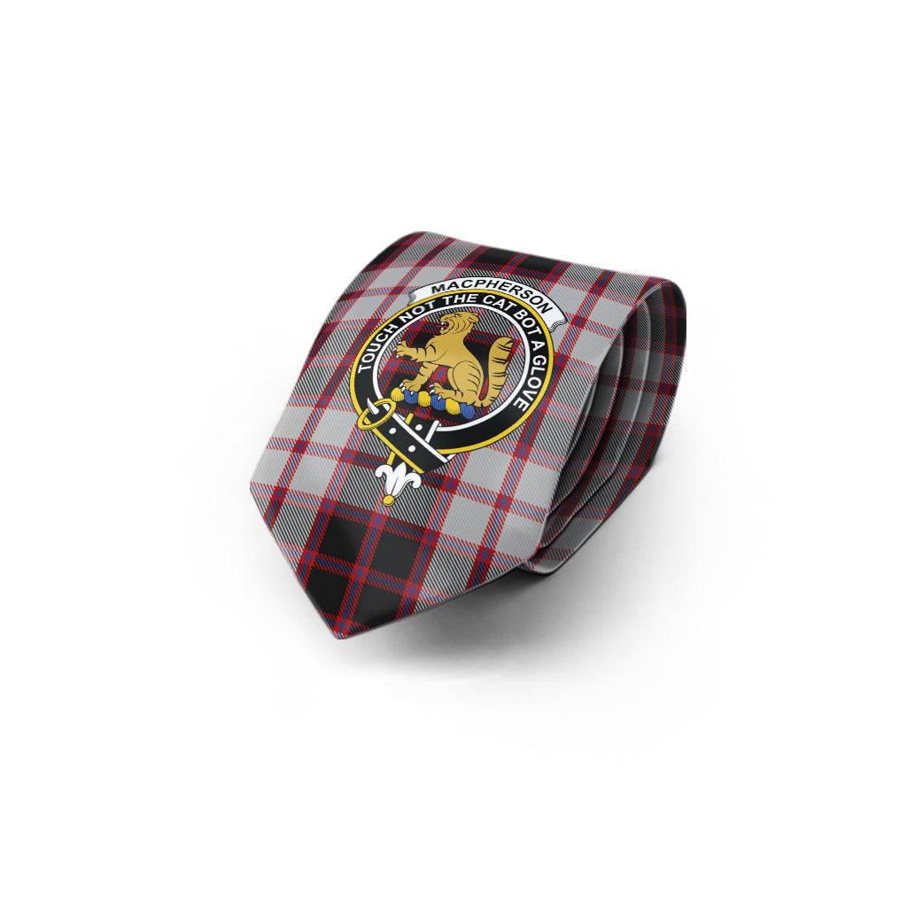 MacPherson (McPherson) Tartan Classic Necktie with Family Crest - Tartan Vibes Clothing