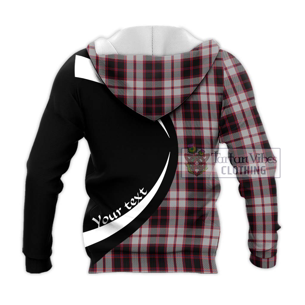 MacPherson (McPherson) Tartan Knitted Hoodie with Family Crest Circle Style - Tartan Vibes Clothing