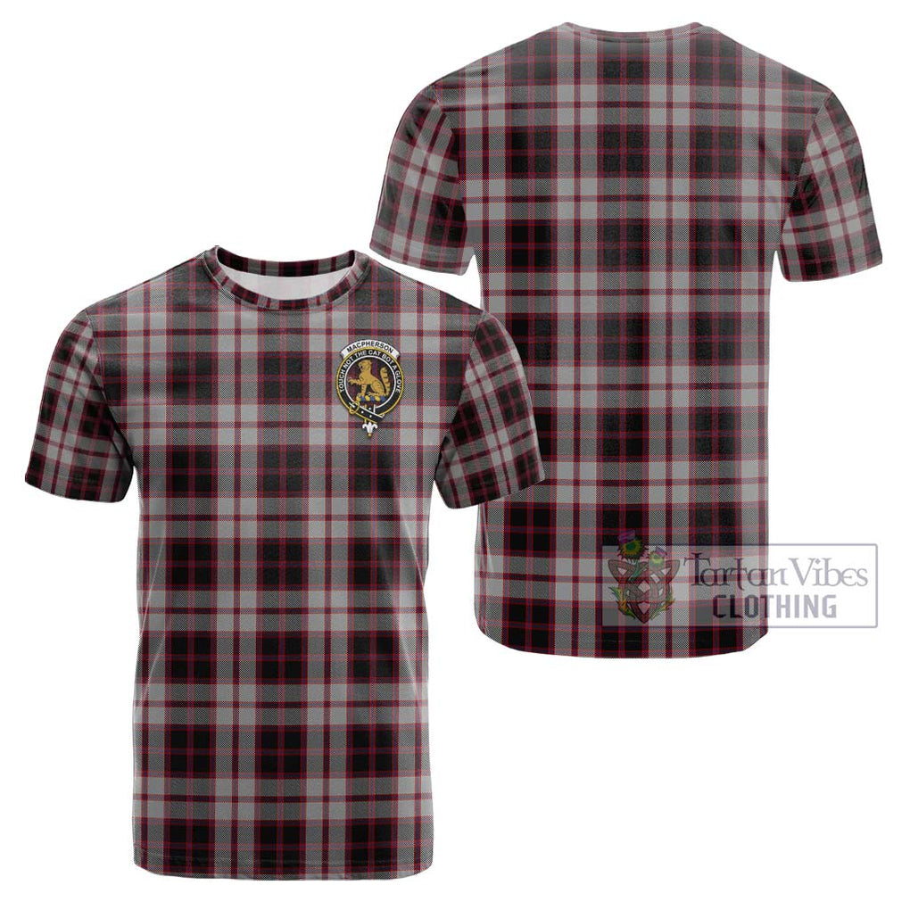 MacPherson (McPherson) Tartan Cotton T-Shirt with Family Crest Kid's Shirt - Tartanvibesclothing Shop