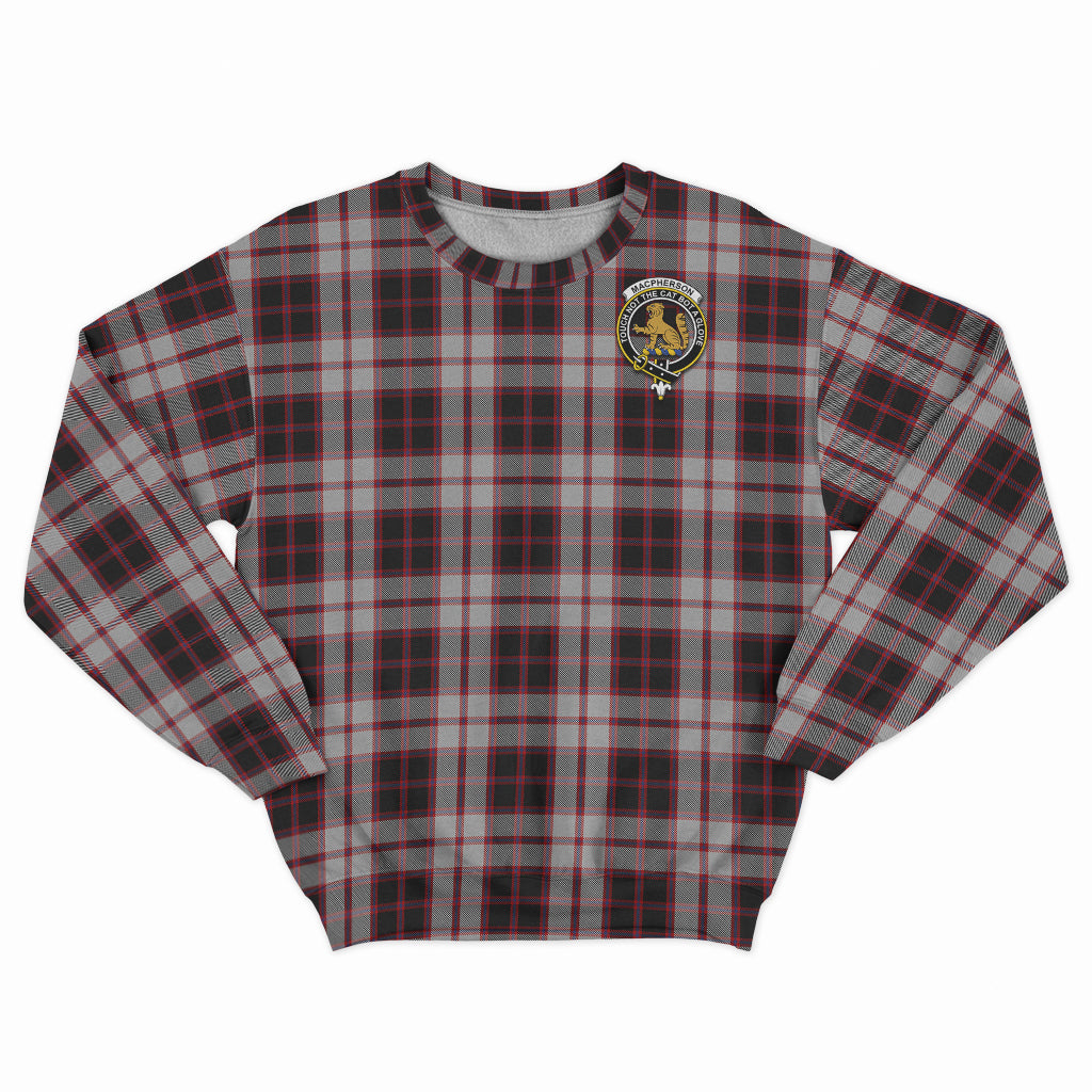 MacPherson (McPherson) Tartan Sweatshirt with Family Crest - Tartan Vibes Clothing