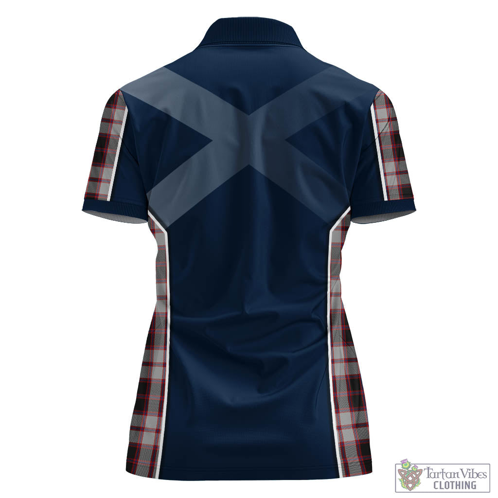 MacPherson (McPherson) Tartan Women's Polo Shirt with Family Crest and Lion Rampant Vibes Sport Style - Tartan Vibes Clothing