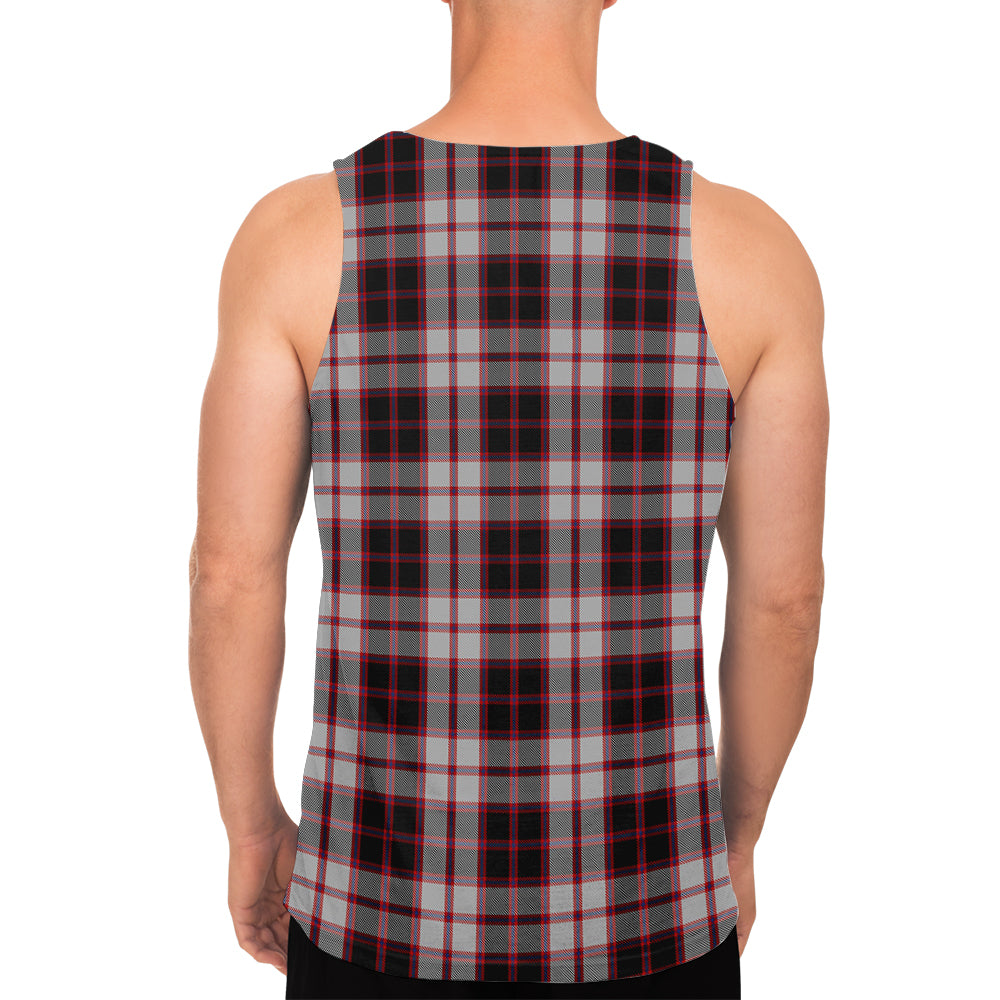 MacPherson (McPherson) Tartan Mens Tank Top with Family Crest - Tartan Vibes Clothing