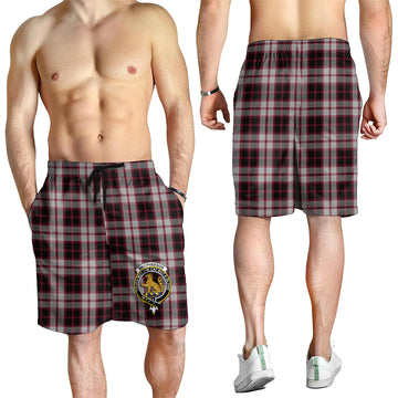 MacPherson (McPherson) Tartan Mens Shorts with Family Crest