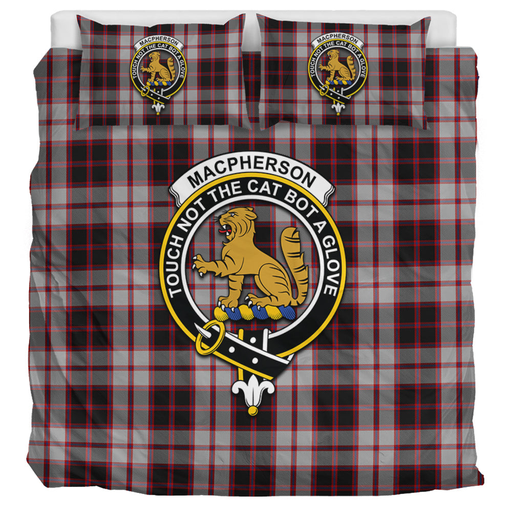 MacPherson (McPherson) Tartan Bedding Set with Family Crest UK Bedding Set UK Super King 104*94 inch - Tartan Vibes Clothing