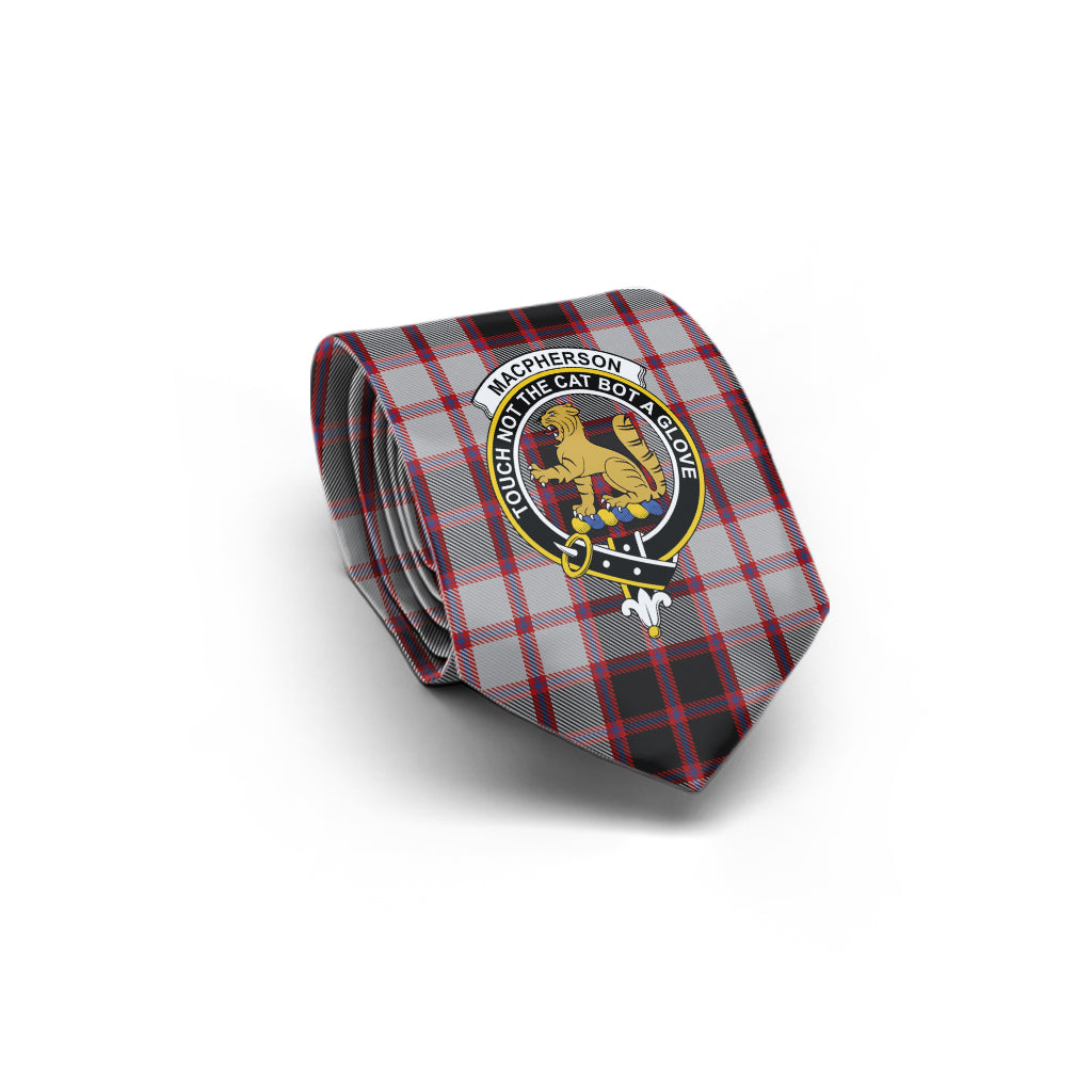 MacPherson (McPherson) Tartan Classic Necktie with Family Crest - Tartan Vibes Clothing