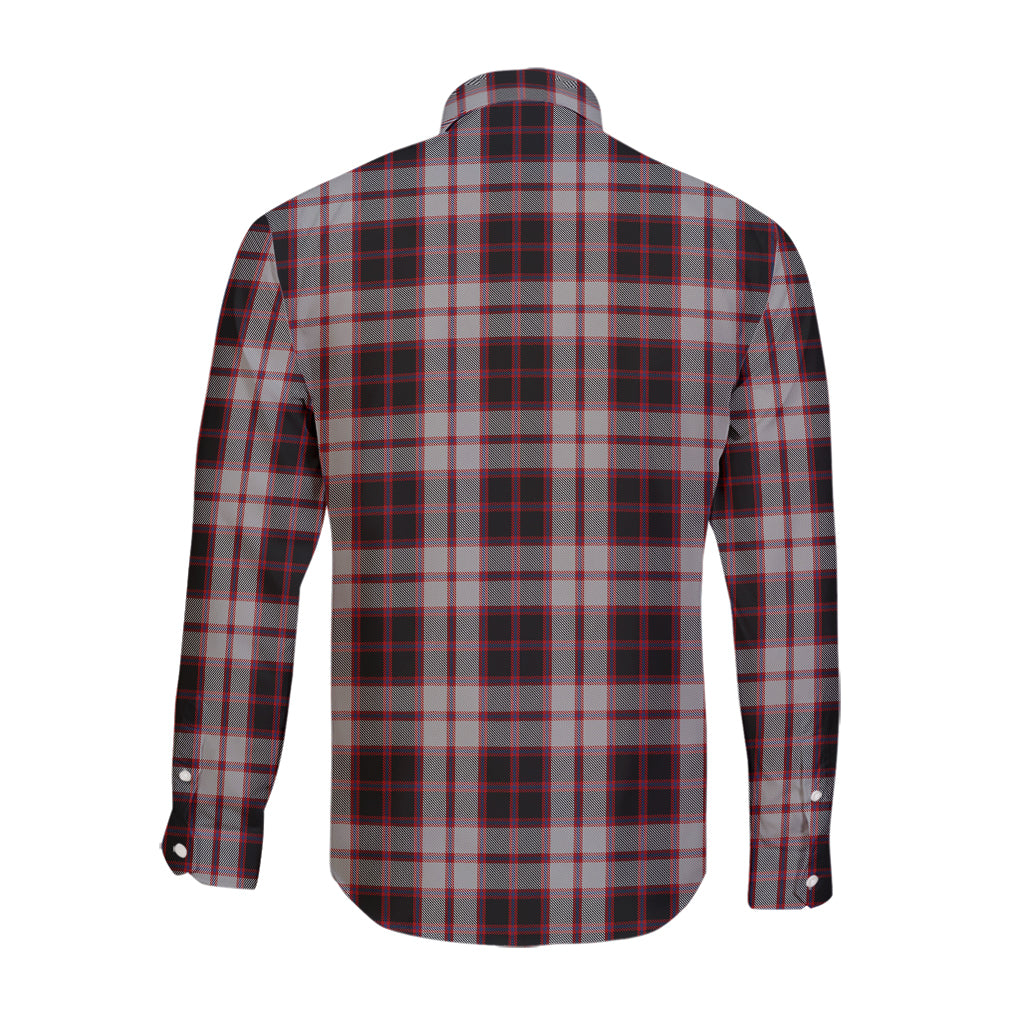 MacPherson (McPherson) Tartan Long Sleeve Button Up Shirt with Family Crest - Tartan Vibes Clothing
