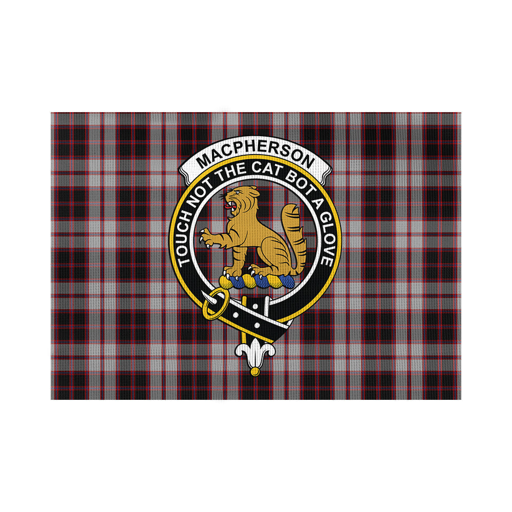 MacPherson (McPherson) Tartan Flag with Family Crest - Tartan Vibes Clothing