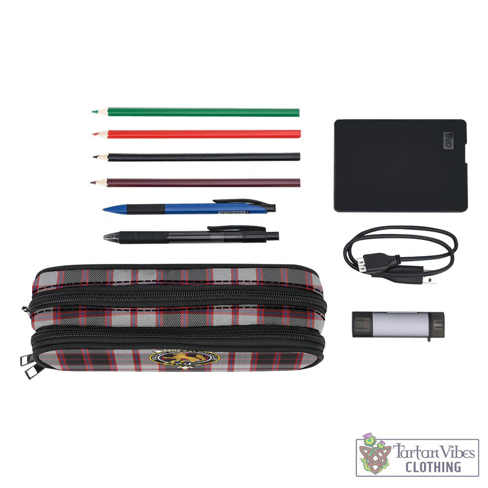 Tartan Vibes Clothing MacPherson Tartan Pen and Pencil Case with Family Crest