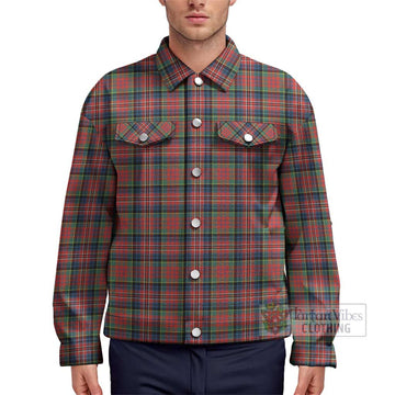 MacPherson Ancient Tartan Unisex Lapel Cotton Jacket