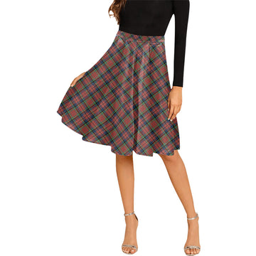 MacPherson Ancient Tartan Melete Pleated Midi Skirt