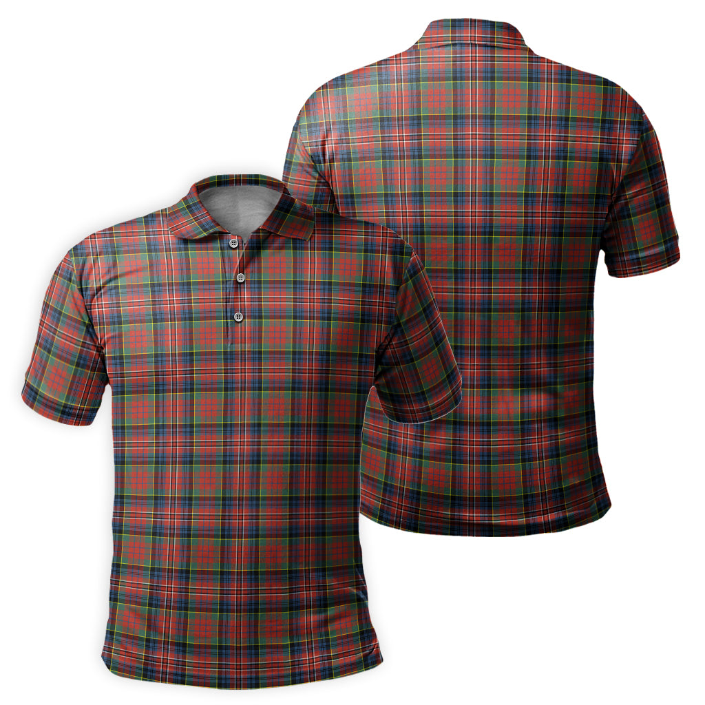 MacPherson Ancient Tartan Mens Polo Shirt - Tartan Vibes Clothing