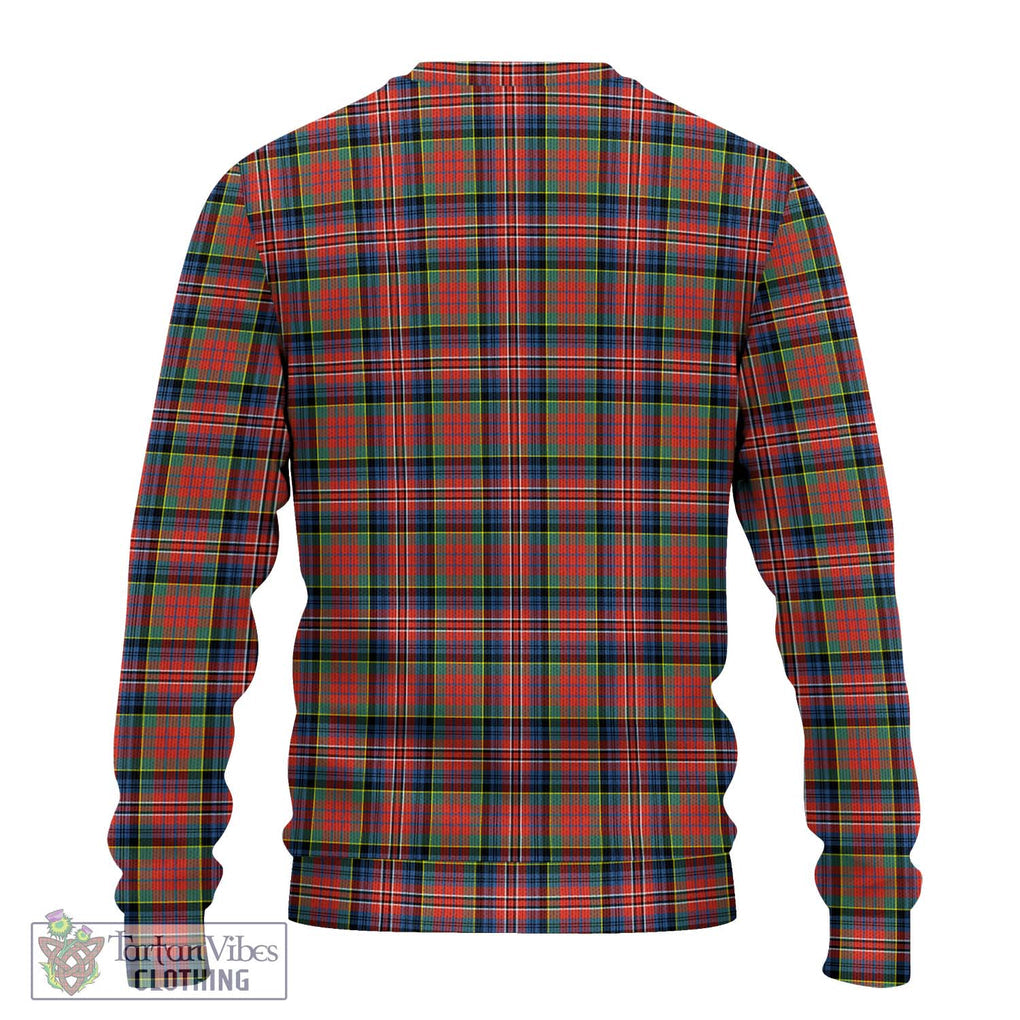 MacPherson Ancient Tartan Knitted Sweater with Family Crest DNA In Me Style - Tartanvibesclothing Shop