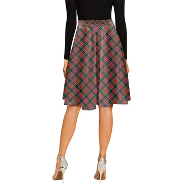 MacPherson Ancient Tartan Melete Pleated Midi Skirt