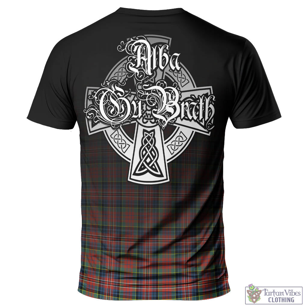 Tartan Vibes Clothing MacPherson Ancient Tartan T-Shirt Featuring Alba Gu Brath Family Crest Celtic Inspired