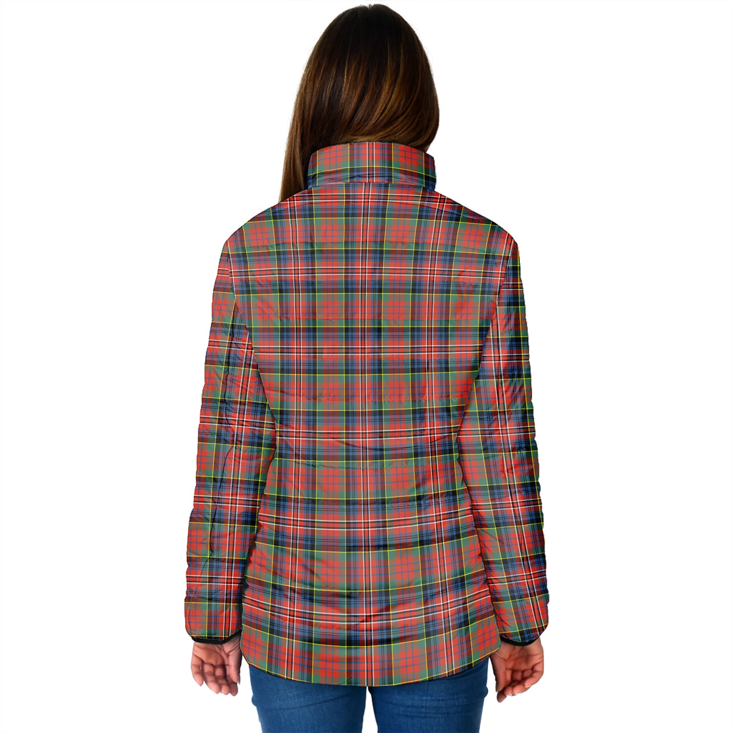 MacPherson Ancient Tartan Padded Jacket - Tartan Vibes Clothing