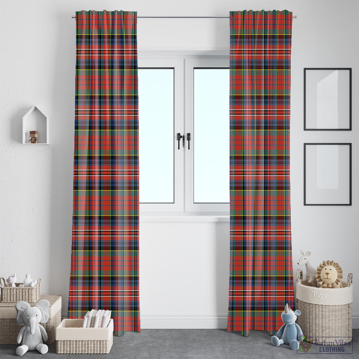 MacPherson Ancient Tartan Window Curtain