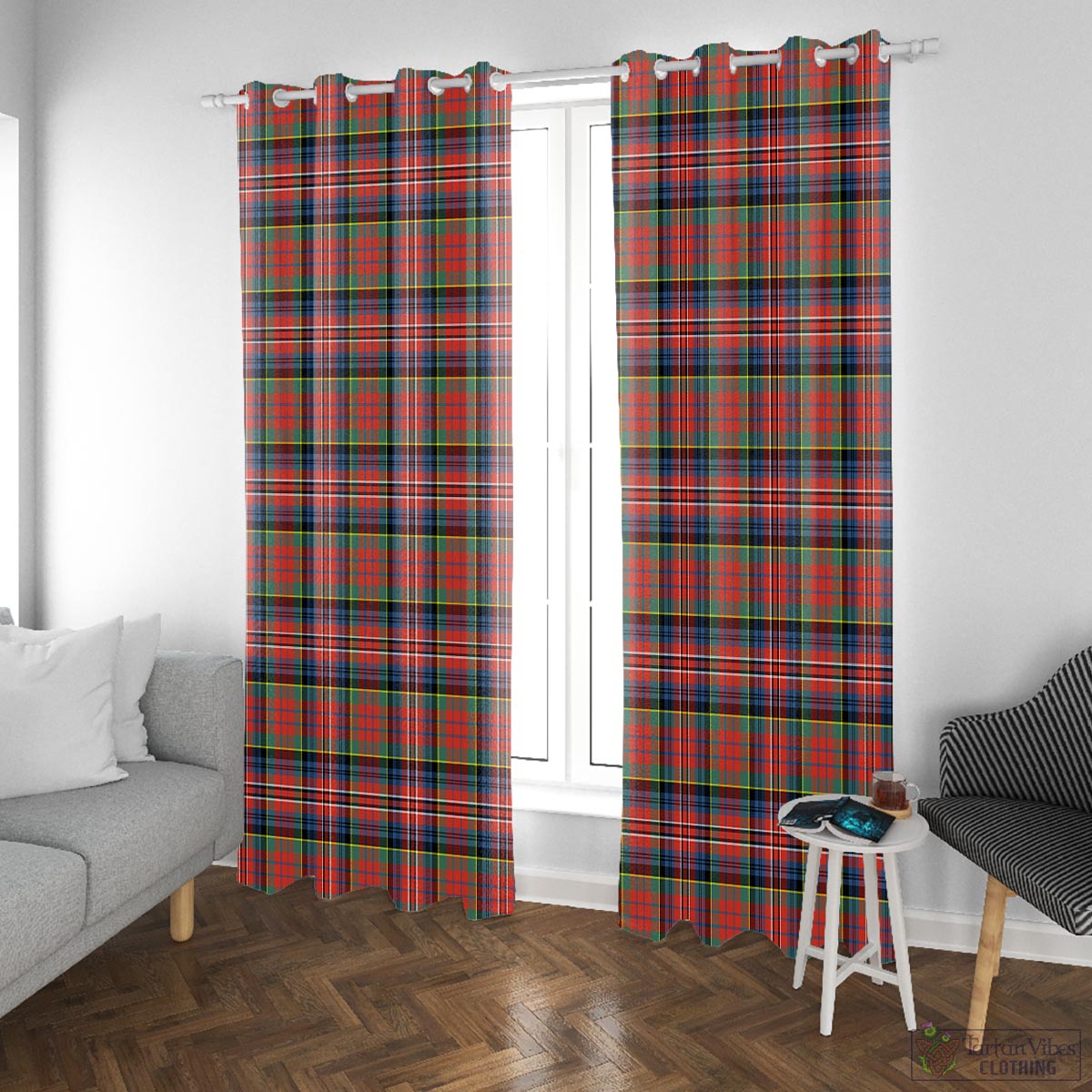 MacPherson Ancient Tartan Window Curtain