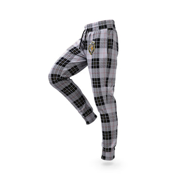 MacPherson Dress Tartan Joggers Pants with Family Crest