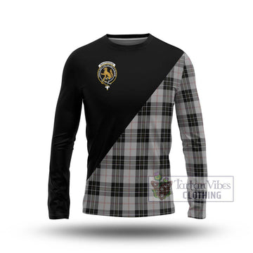 MacPherson Dress Tartan Long Sleeve T-Shirt with Family Crest and Military Logo Style