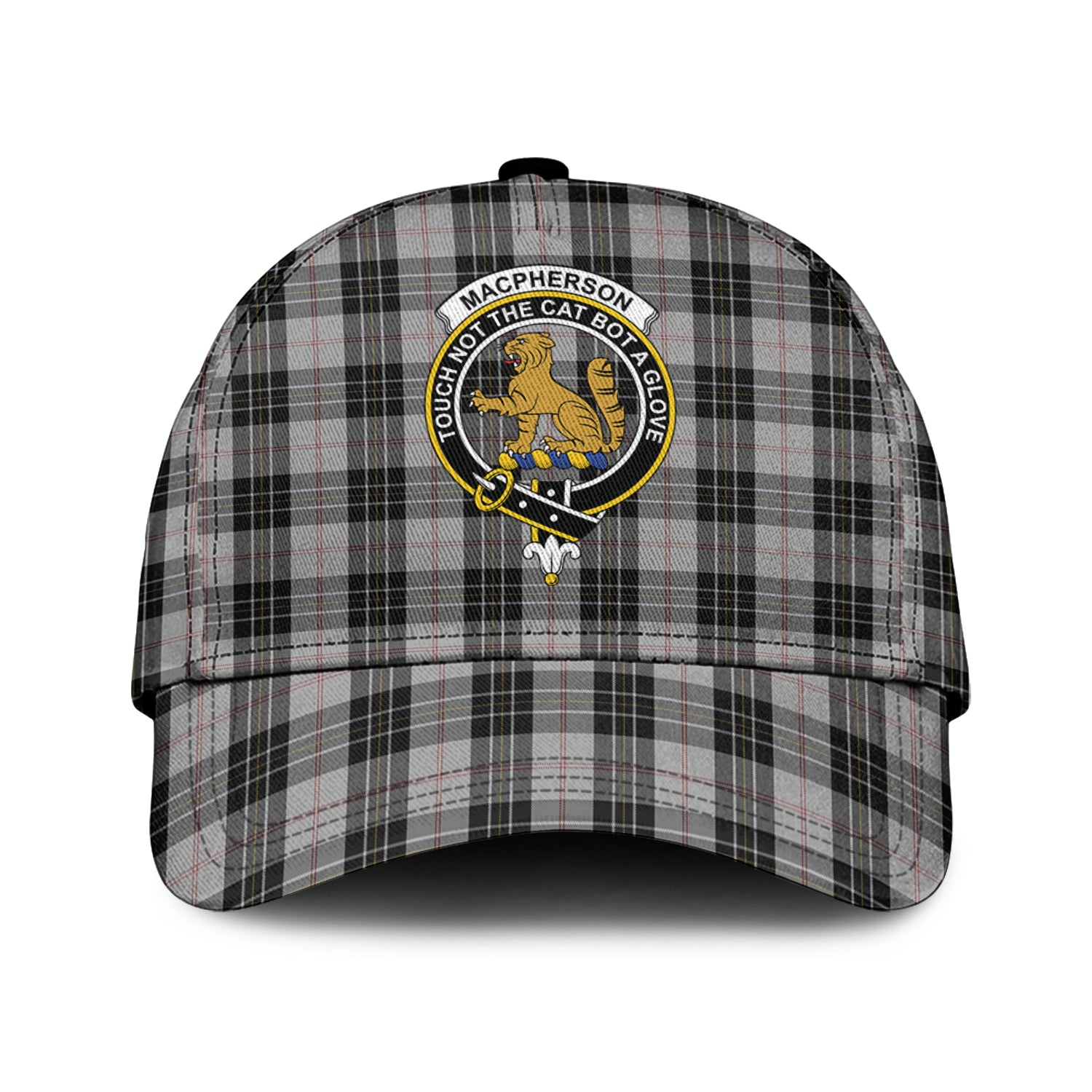 MacPherson Dress Tartan Classic Cap with Family Crest Classic Cap Universal Fit - Tartan Vibes Clothing