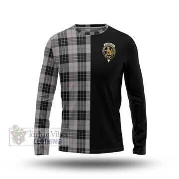 MacPherson Dress Tartan Long Sleeve T-Shirt with Family Crest and Half Of Me Style