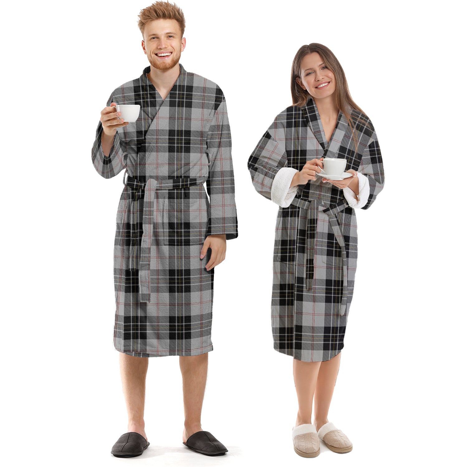 MacPherson Dress Tartan Bathrobe Unisex S - Tartan Vibes Clothing