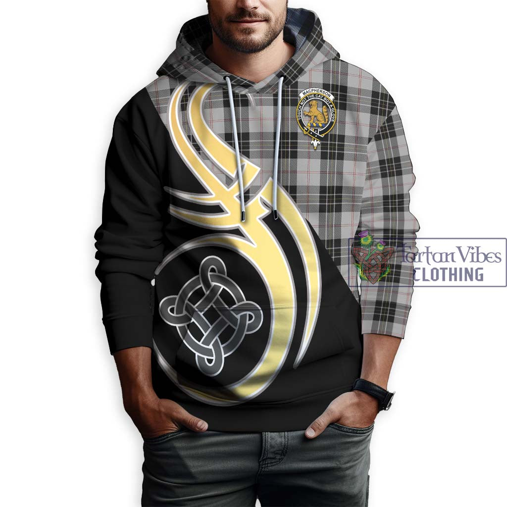 MacPherson Dress Tartan Hoodie with Family Crest and Celtic Symbol Style Zip Hoodie - Tartan Vibes Clothing