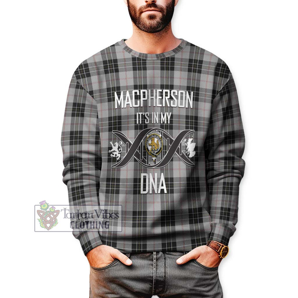 MacPherson Dress Tartan Sweatshirt with Family Crest DNA In Me Style Unisex - Tartanvibesclothing Shop