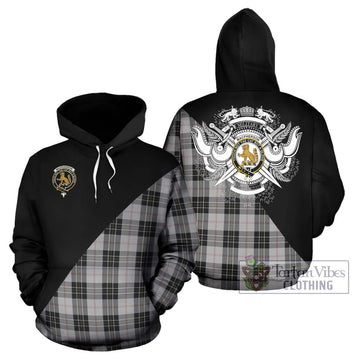 MacPherson Dress Tartan Hoodie with Family Crest and Military Logo Style