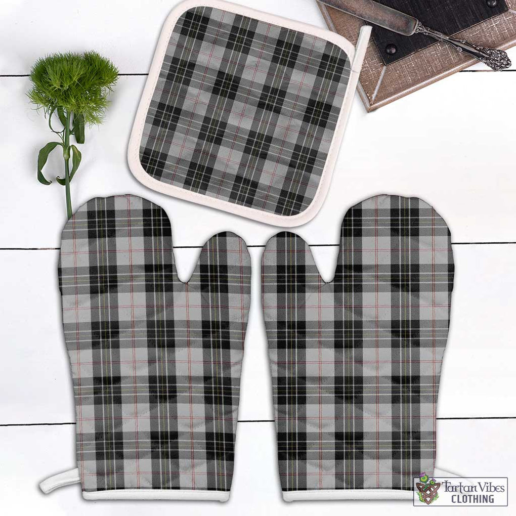 MacPherson Dress Tartan Combo Oven Mitt & Pot-Holder Combo 1 Oven Mitt & 1 Pot-Holder White - Tartan Vibes Clothing