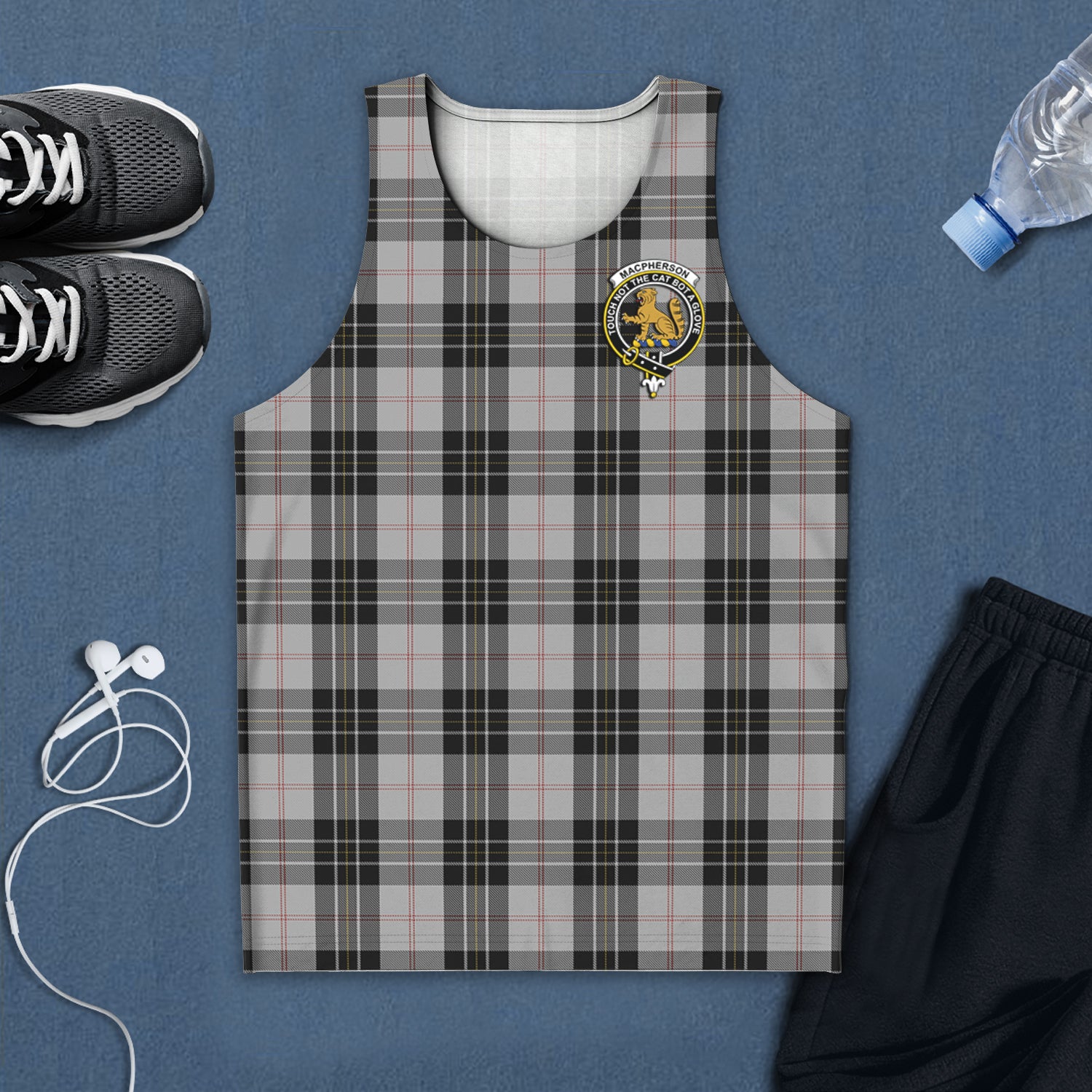 macpherson-dress-tartan-mens-tank-top-with-family-crest