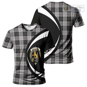 MacPherson Dress Tartan T-Shirt with Family Crest Circle Style