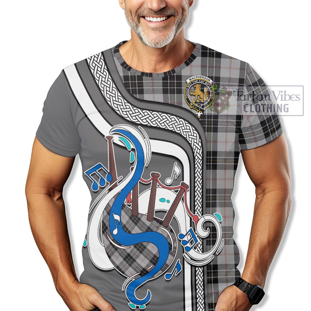 MacPherson Dress Tartan T-Shirt with Epic Bagpipe Style Kid's Shirt - Tartanvibesclothing Shop