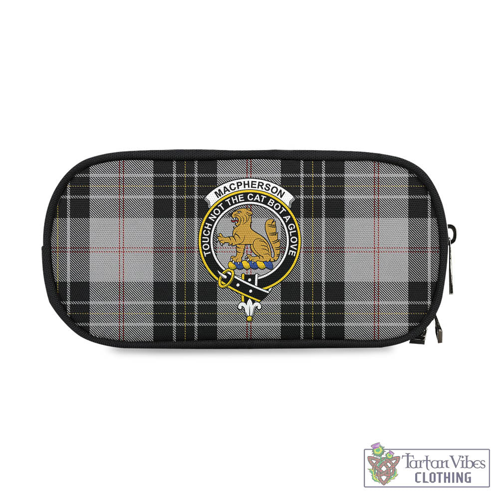 Tartan Vibes Clothing MacPherson Dress Tartan Pen and Pencil Case with Family Crest