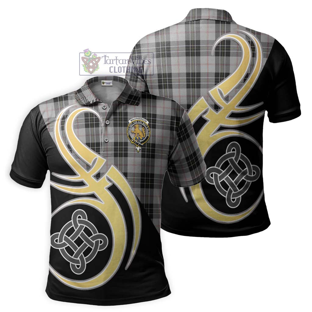 MacPherson Dress Tartan Polo Shirt with Family Crest and Celtic Symbol Style Kid - Tartan Vibes Clothing