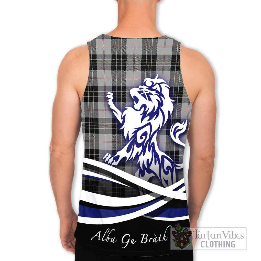 MacPherson Dress Tartan Men's Tank Top with Alba Gu Brath Regal Lion Emblem - Tartanvibesclothing Shop