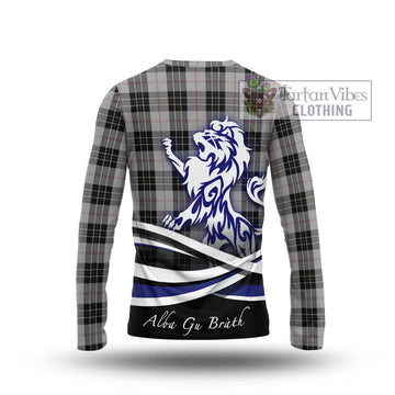 MacPherson Dress Tartan Long Sleeve T-Shirt with Alba Gu Brath Regal Lion Emblem