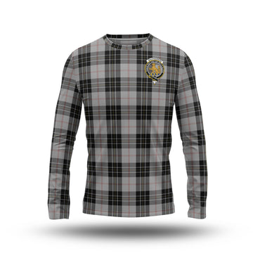 MacPherson Dress Tartan Long Sleeve T-Shirt with Family Crest