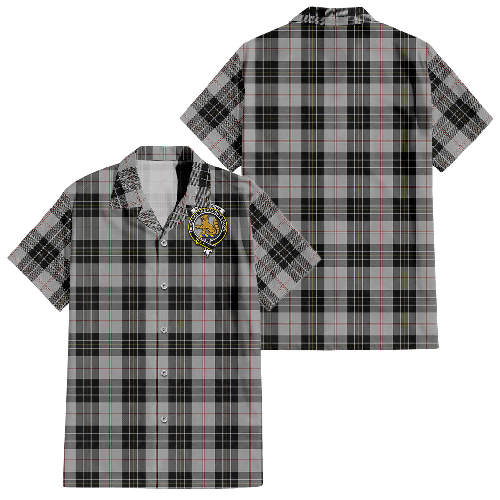 macpherson-dress-tartan-short-sleeve-button-down-shirt-with-family-crest