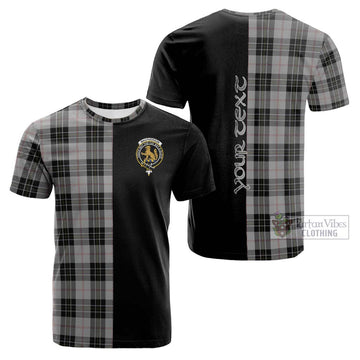 MacPherson Dress Tartan Cotton T-shirt with Family Crest and Half Of Me Style