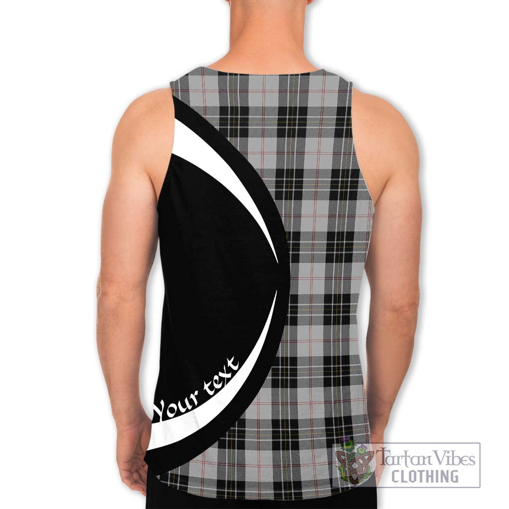 MacPherson Dress Tartan Men's Tank Top with Family Crest Circle Style - Tartan Vibes Clothing