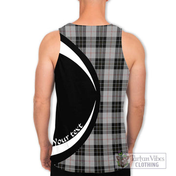 MacPherson Dress Tartan Men's Tank Top with Family Crest Circle Style