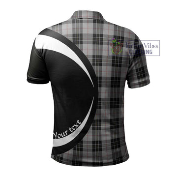 MacPherson Dress Tartan Men's Polo Shirt with Family Crest Circle Style