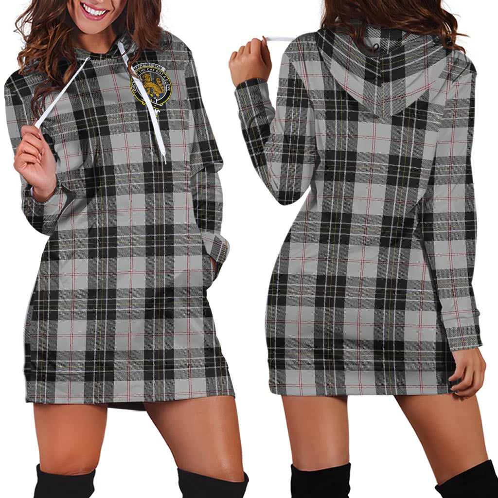 MacPherson Dress Tartan Hoodie Dress with Family Crest - Tartan Vibes Clothing