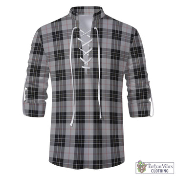 MacPherson Dress Tartan Men's Scottish Traditional Jacobite Ghillie Kilt Shirt