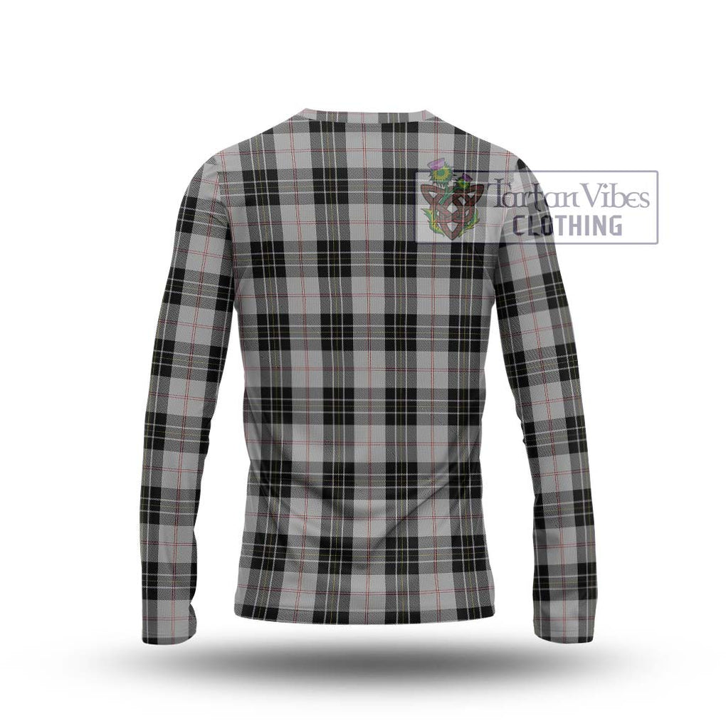 MacPherson Dress Tartan Long Sleeve T-Shirt with Family Crest DNA In Me Style - Tartanvibesclothing Shop