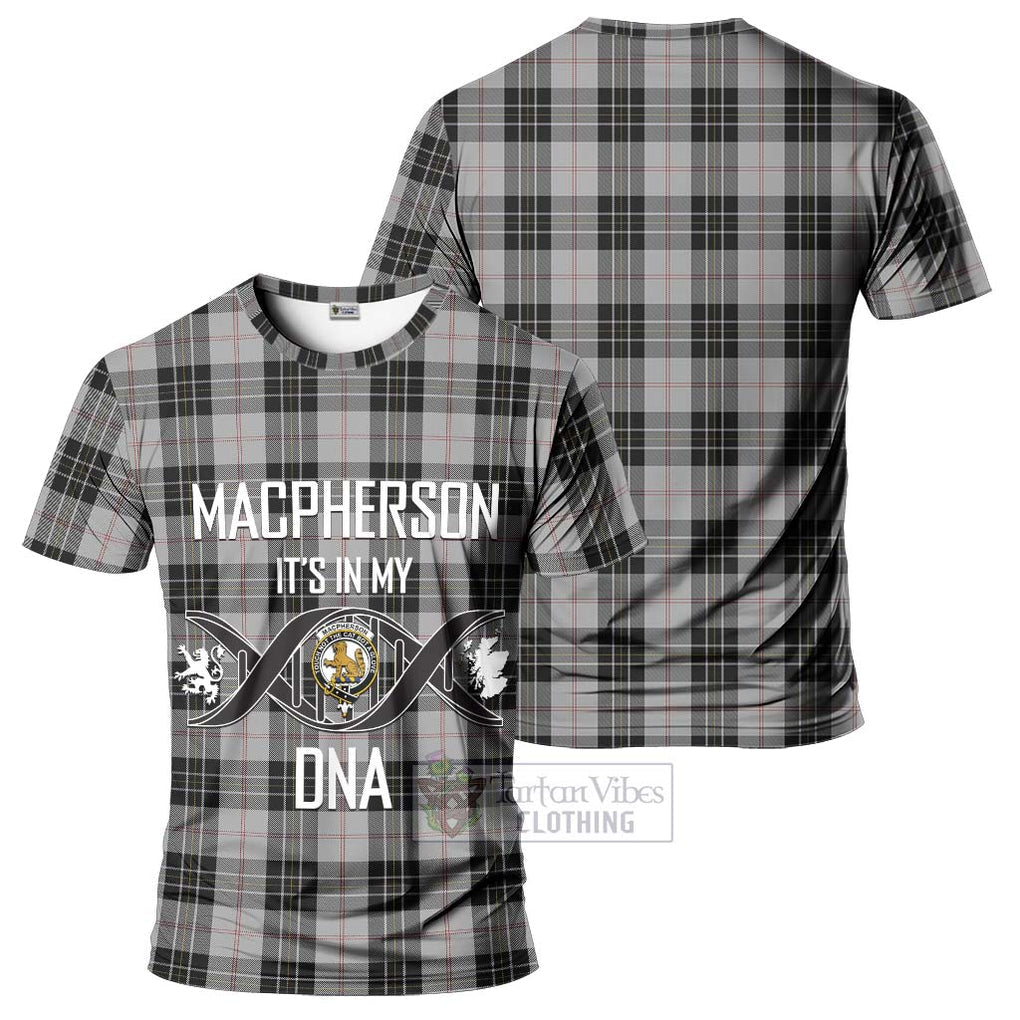 MacPherson Dress Tartan T-Shirt with Family Crest DNA In Me Style - Tartan Vibes Clothing